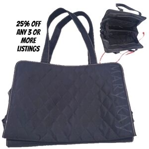 Mary Kay Black Tote Bag Double Handle Carryall Handbag Briefcase Zippy Weekender